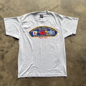 Vintage 90s Arkansas razorbacks scout T shirt  Size large